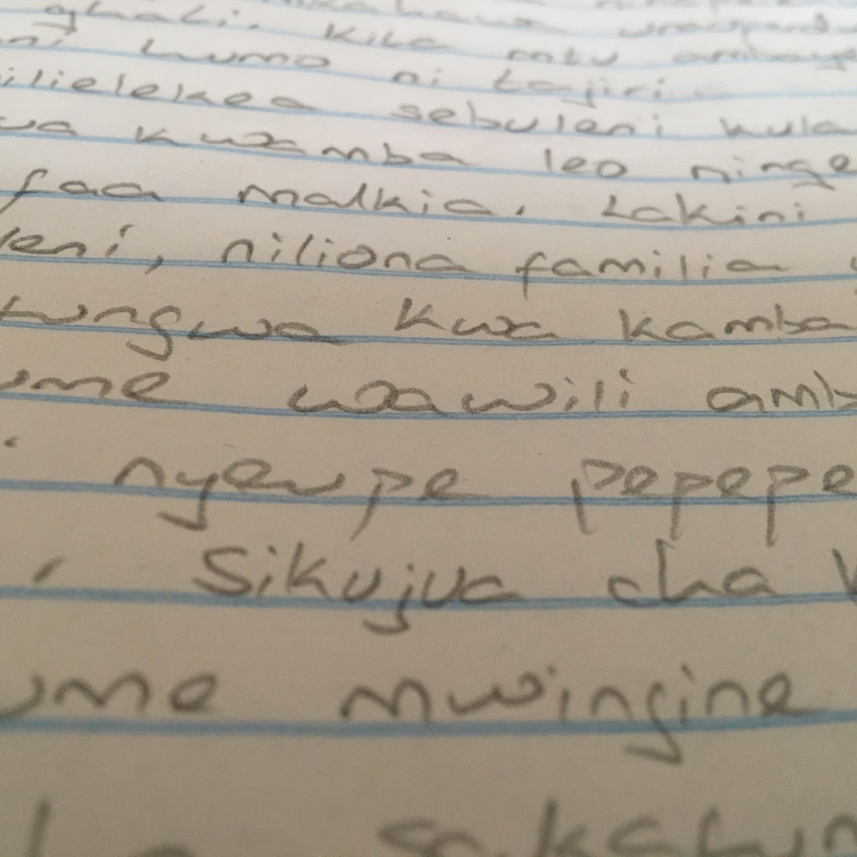Ngeli ya u-wii: re-reading an insha I wrote in&nbsp;school